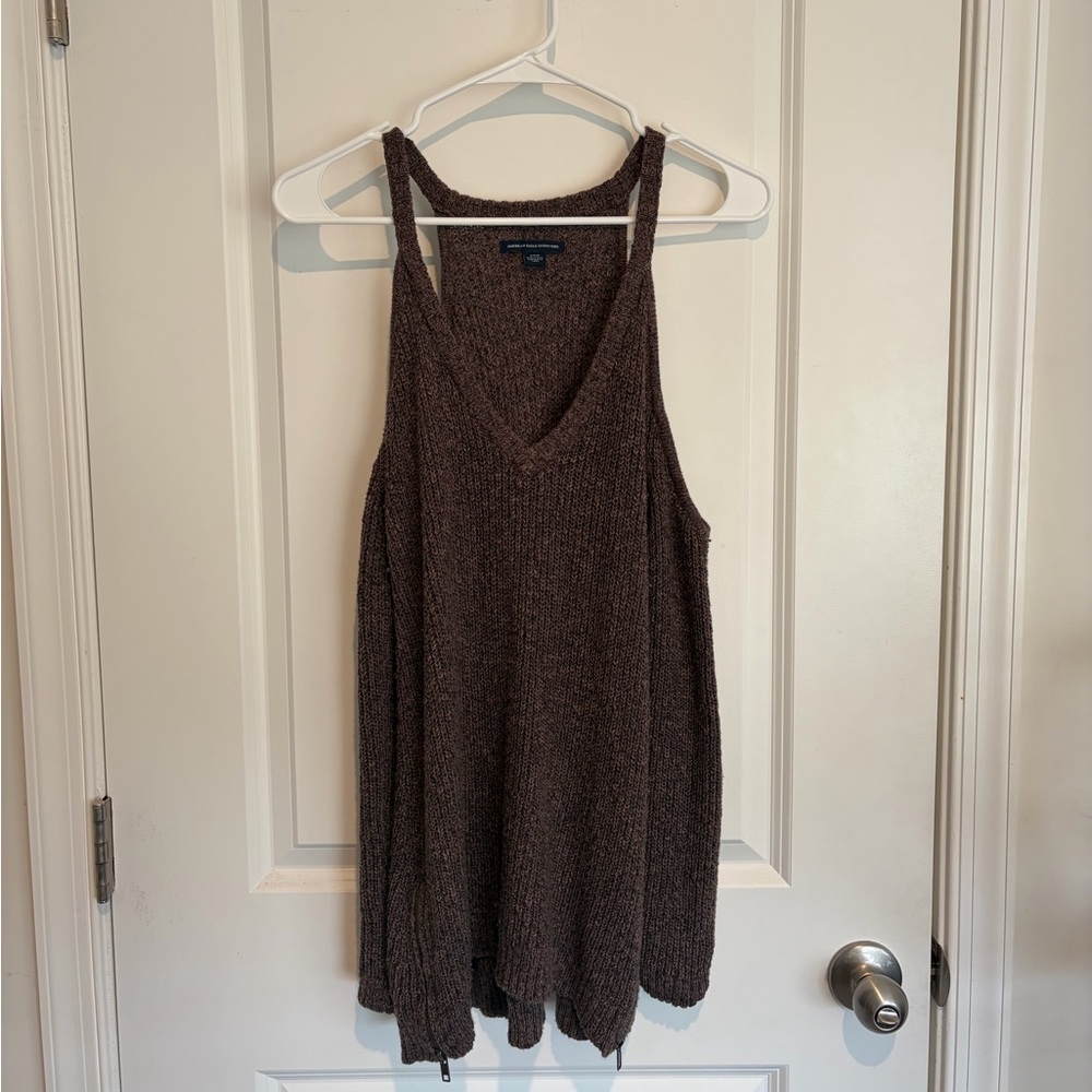 American Eagle Knit sweater with open shoulders